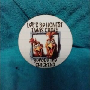 Funny Chicken Sign Wall Decor Humorous Wood